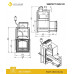 Печь для бани Эверест INOX 20 (280) под обкладку (AISI 430)